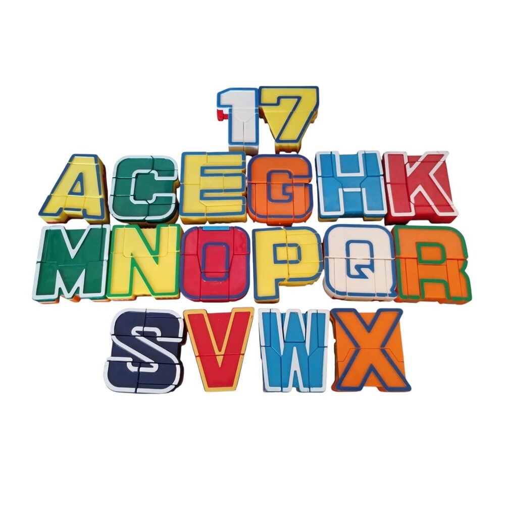 Alpha Bots Transforming Letter Robots Incomplete Set
